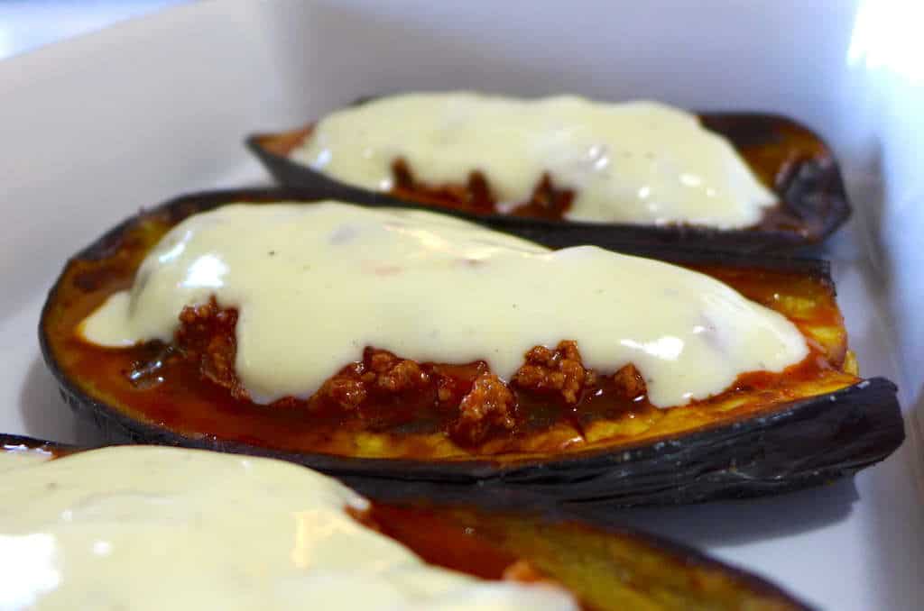 Greek Stuffed Eggplant Recipe Melitzanes Papoutsakia My Greek Dish 7591