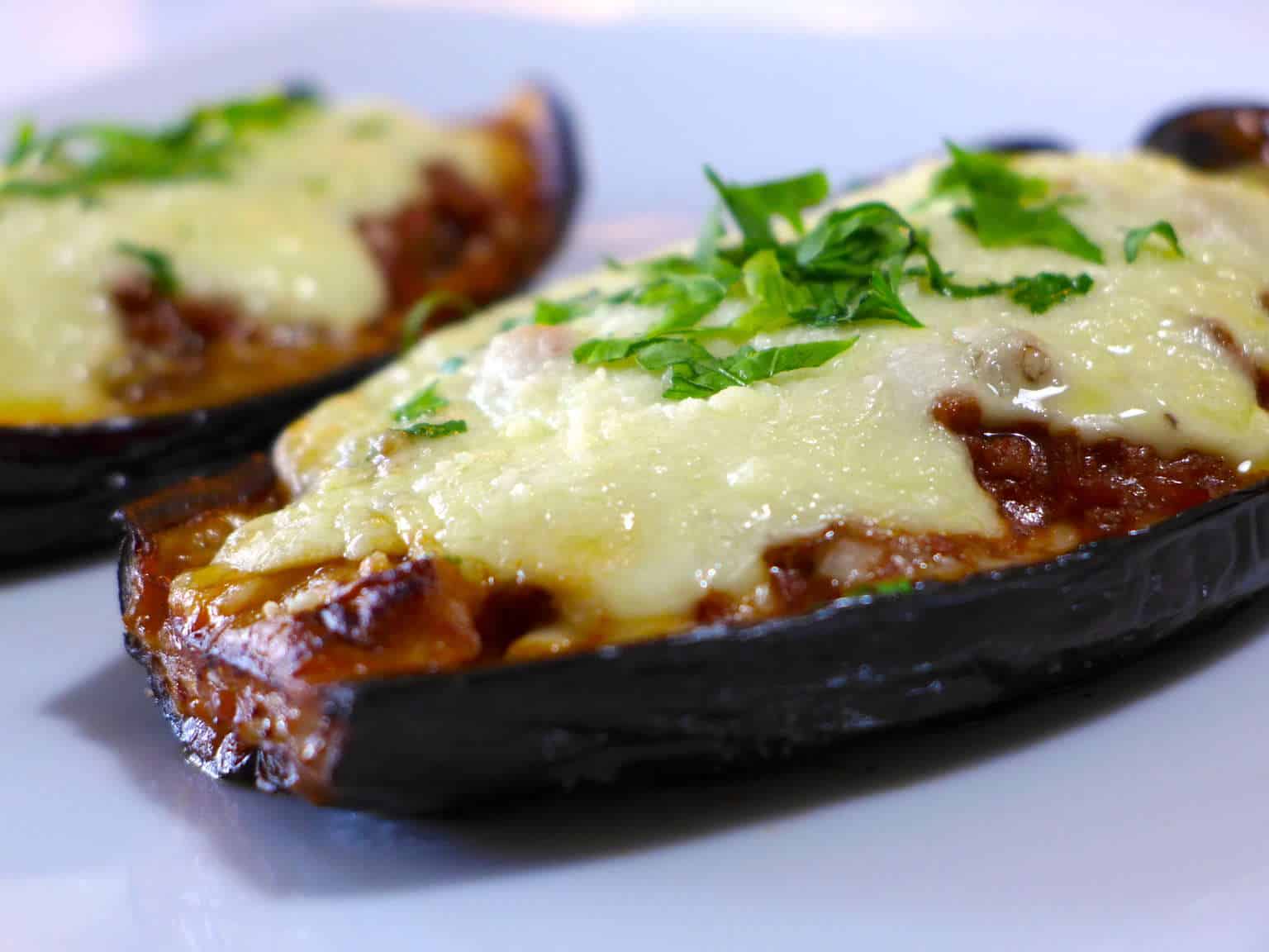 Easy Greek Stuffed Eggplant (Melitzanes Papoutsakia) - My Greek Dish