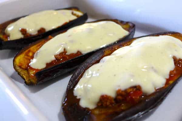 Easy Greek Stuffed Eggplant (Melitzanes Papoutsakia) - My Greek Dish