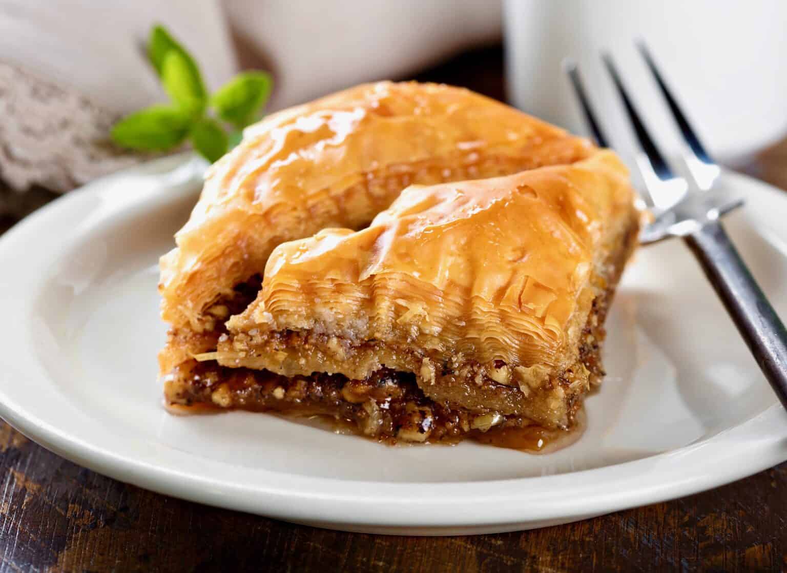 Traditional Greek Baklava Recipe with Walnuts and Honey My Greek Dish