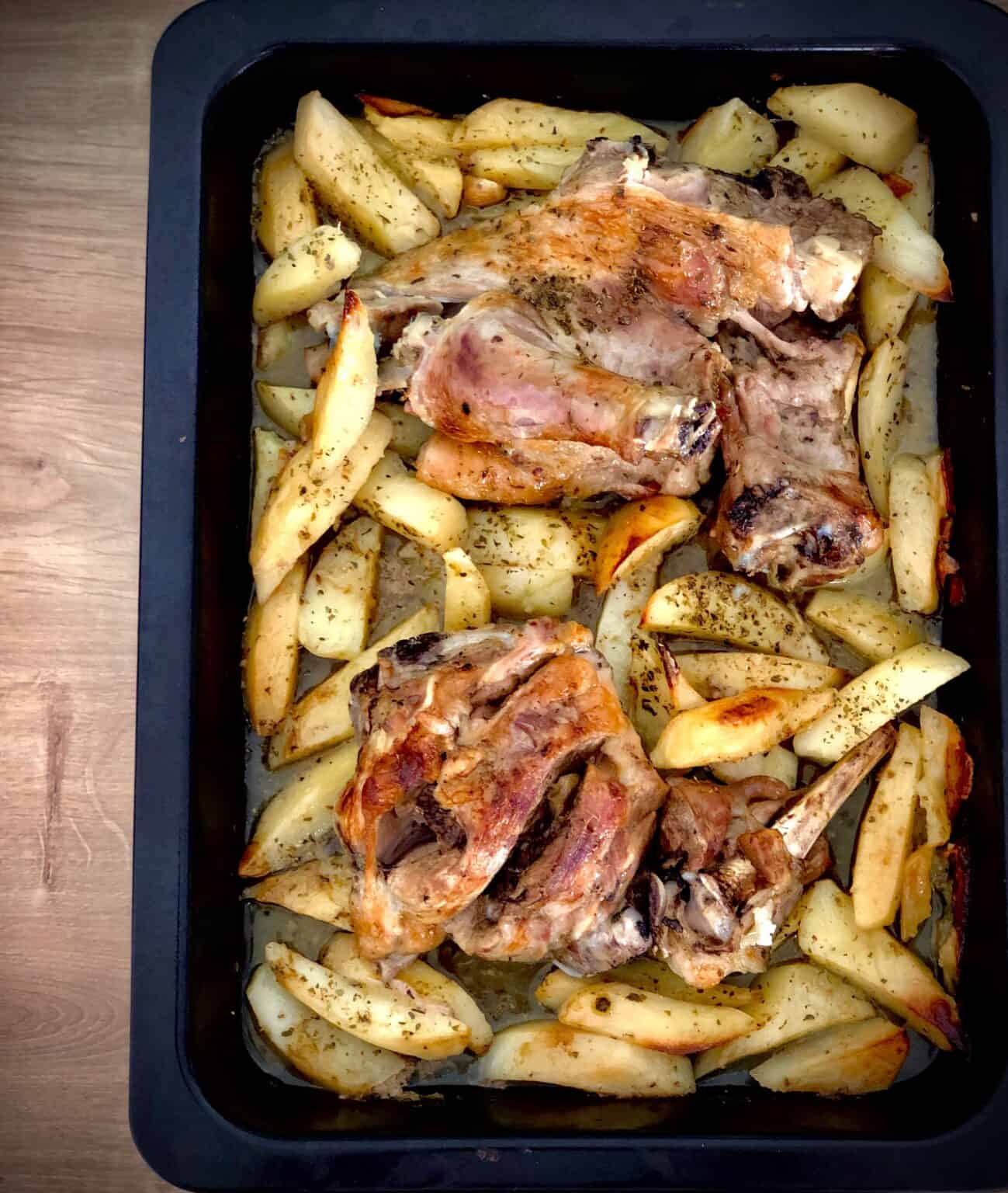 Honeyglazed Greek Roast Lamb with Potatoes My Greek Dish