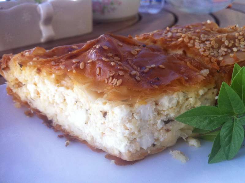 Pastitsio with Phyllo Greek Recipe Traditional Tiropita recipe Greek cheese Pie with feta 