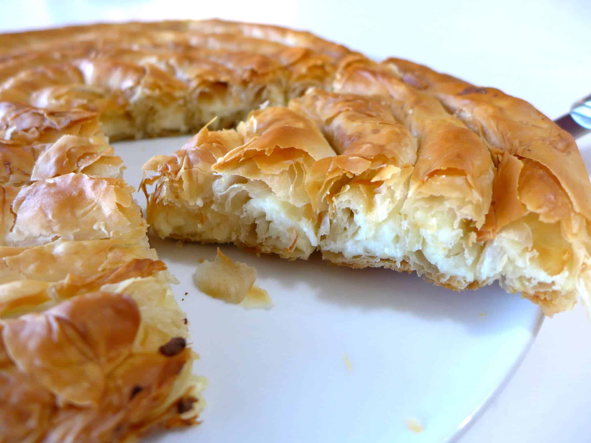 Spiral-shaped Greek Cheese pie recipe (Kichi Kozanis) - My Greek Dish