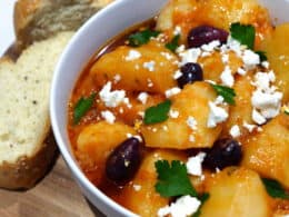 Country style Greek Potato stew recipe Patates Yahni