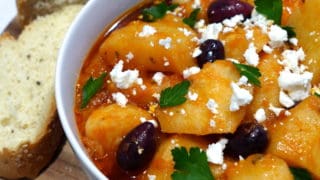 Country style Greek Potato stew recipe Patates Yahni