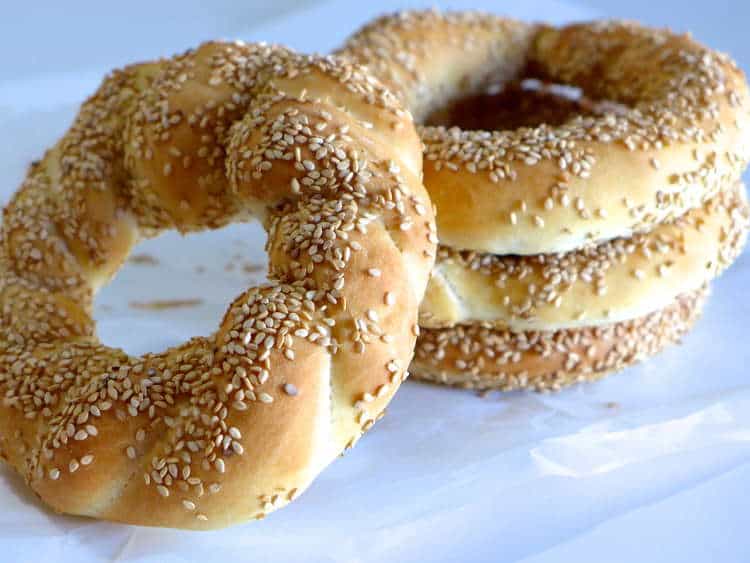 Greek Sesame Bread rings recipe (Koulouri Thessalonikis) - My Greek Dish