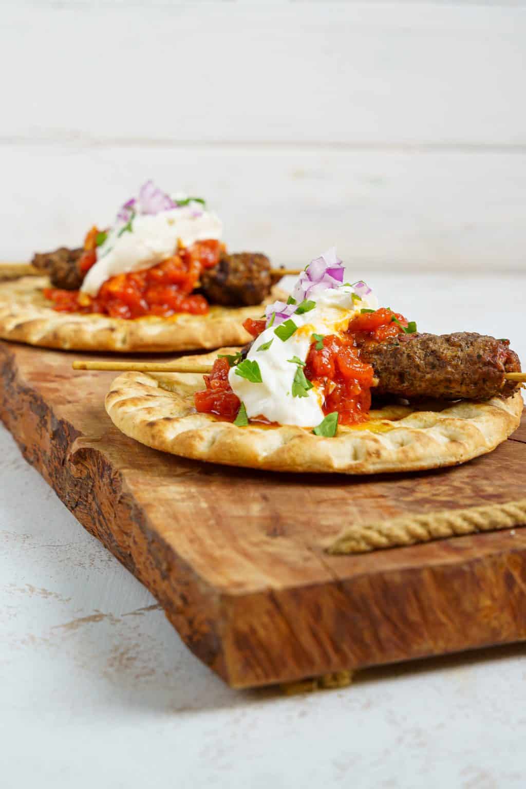 Spicy minced Lamb Kofta Kebab Recipe (Giaourtlou) - My Greek Dish