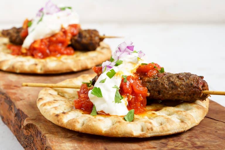 Spicy minced Lamb Kofta Kebab Recipe (Giaourtlou) - My Greek Dish