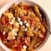 Greek Okra stew recipe (Bamies laderes)
