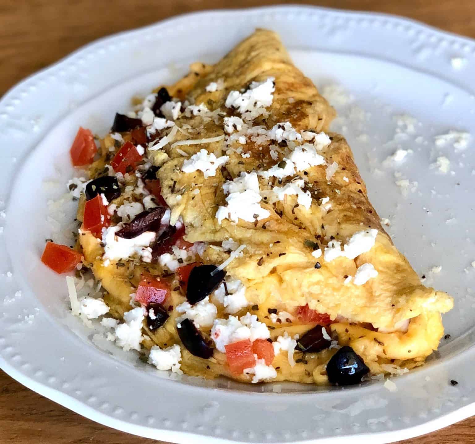 Greek Omelette recipe with Feta cheese - My Greek Dish