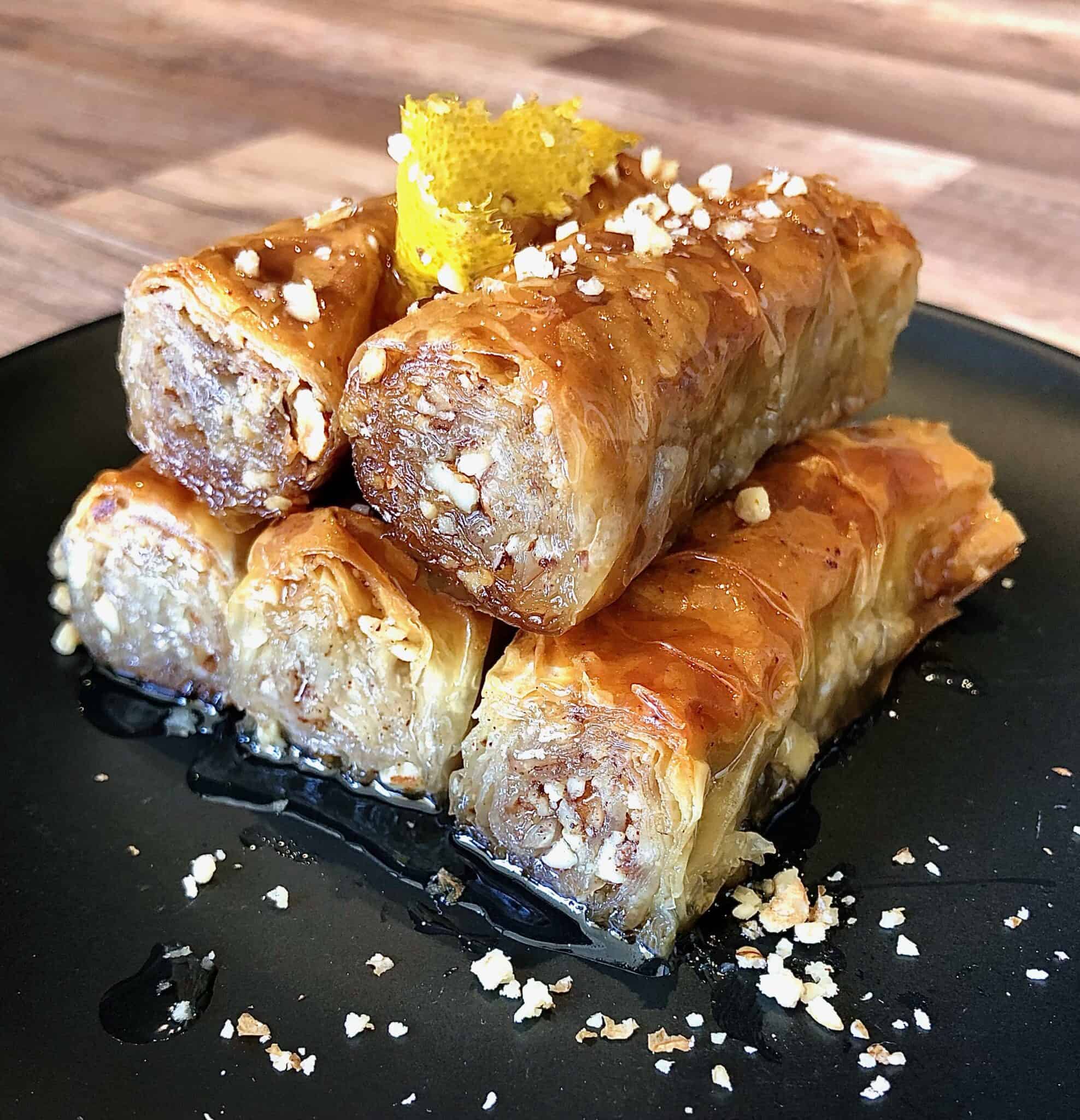 Greek Baklava Rolls Recipe (Saragli) - My Greek Dish