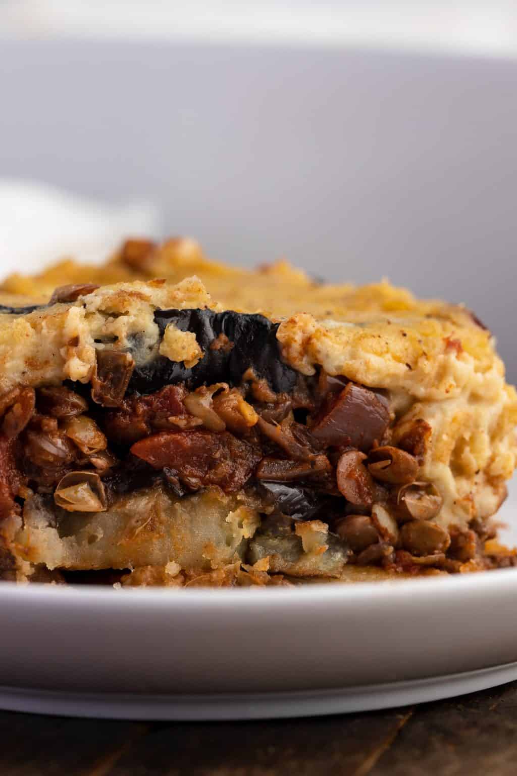 Vegan Moussaka With Lentils My Greek Dish