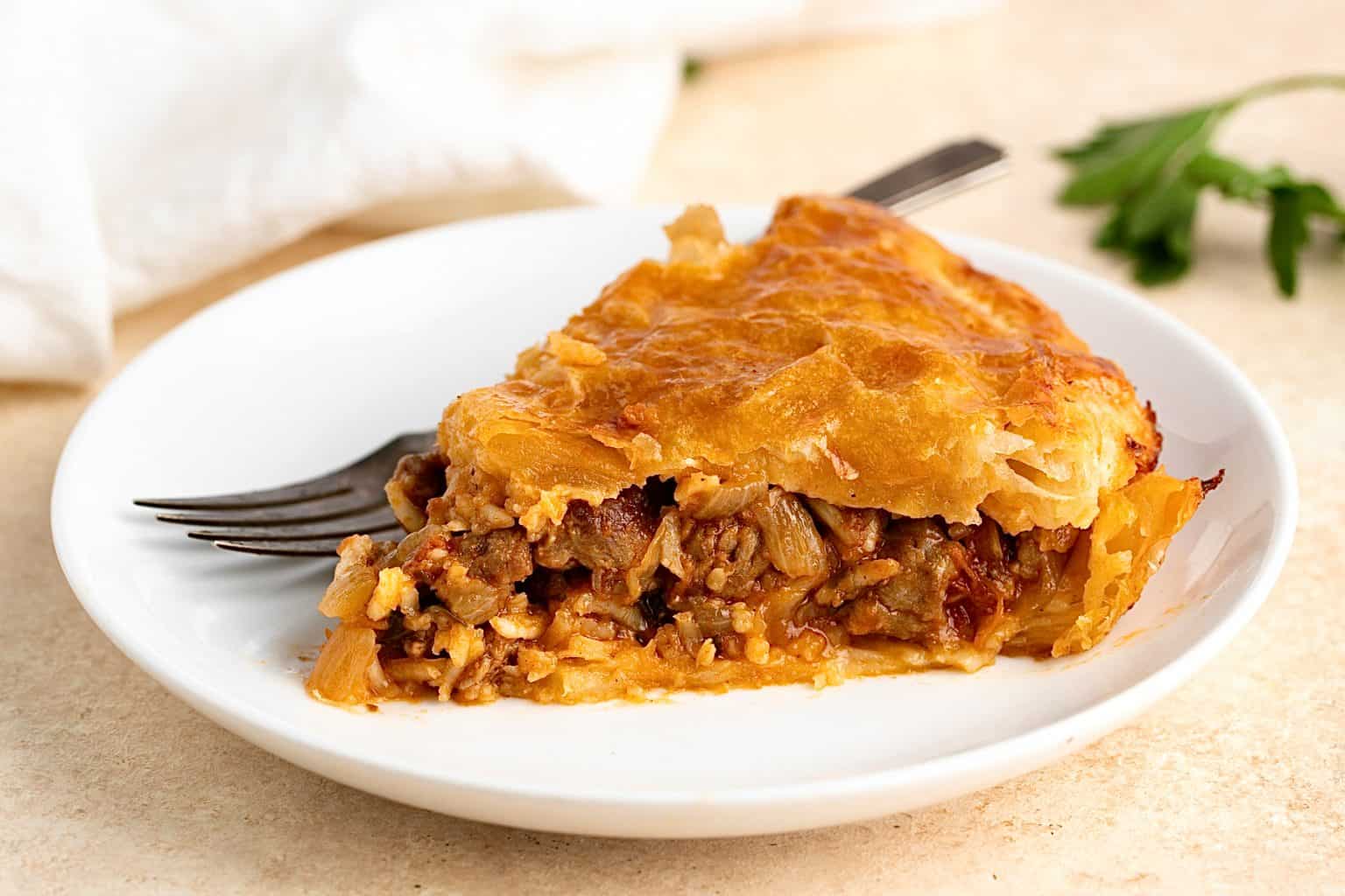 Greek Meat Pie (Kreatopita) - My Greek Dish