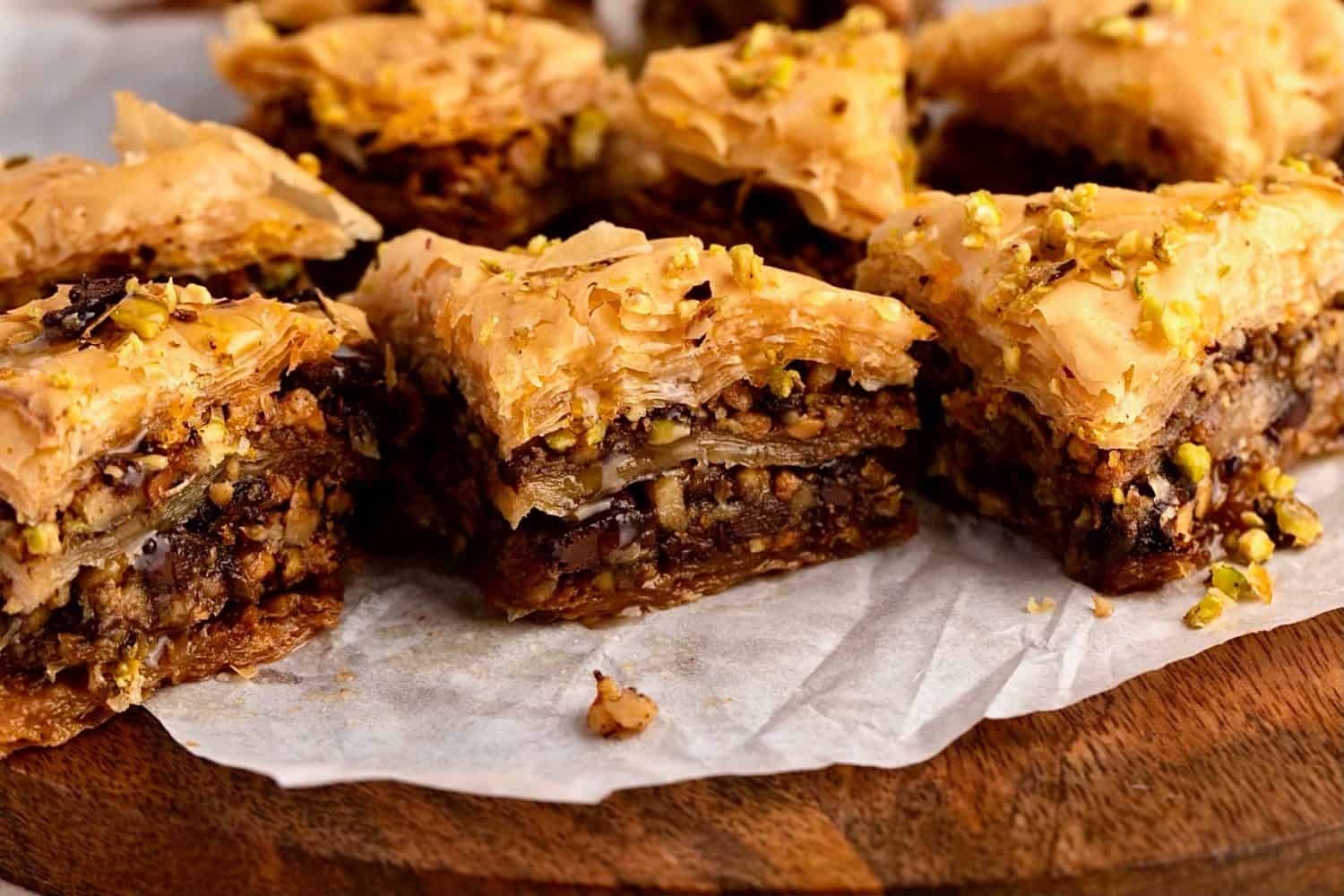 Chocolate Baklava recipe - My Greek Dish