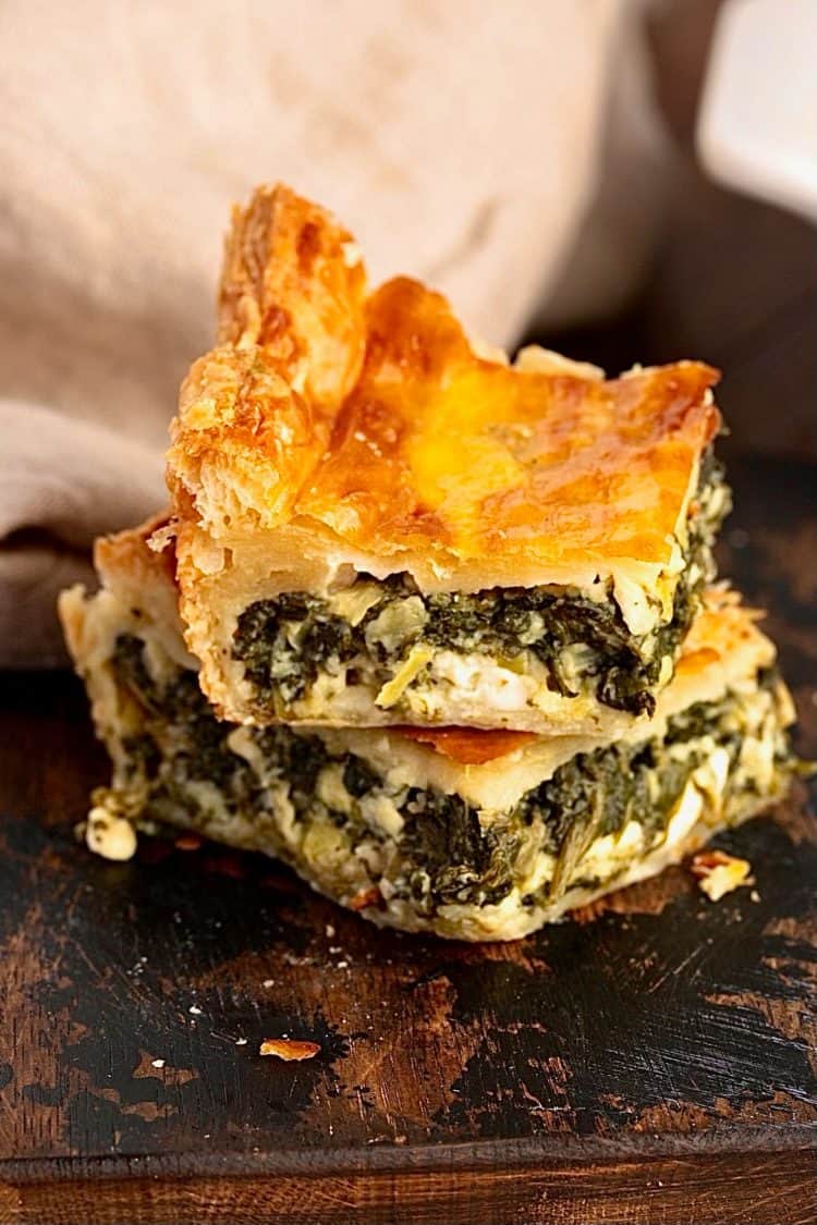 Easy Greek Spanakopita with puff Pastry - My Greek Dish