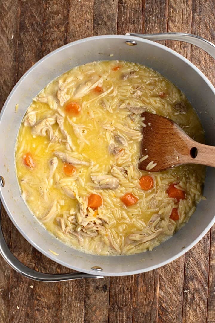 Greek Lemon Chicken Soup with Orzo (Avgolemono) - My Greek Dish